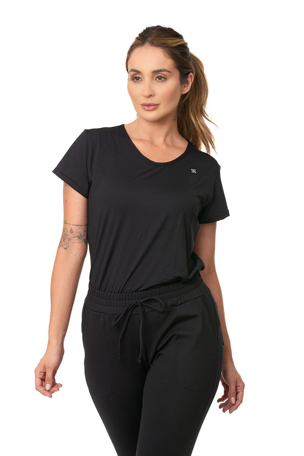 Blusa Manga Curta em Microfibra Lagasi - REF. 3034