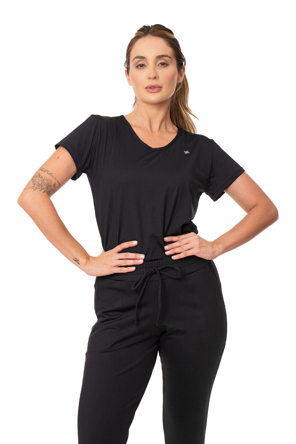 Blusa Manga Curta em Microfibra Lagasi - REF. 3034
