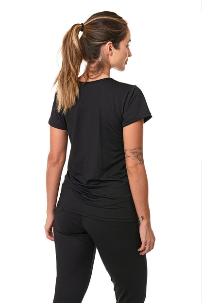 Blusa Manga Curta em Microfibra Lagasi - REF. 3034