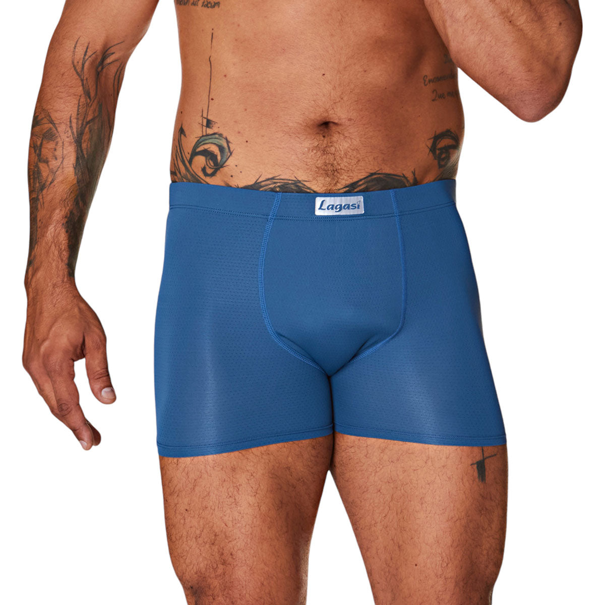 Cueca Microfibra Masculina Adulto Lagasi Azul Atol New Trip - REF. 3000