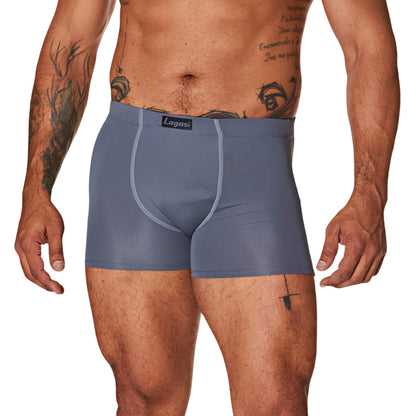 Cueca Microfibra Masculina Adulto Lagasi Cinza New Trip - REF. 3000