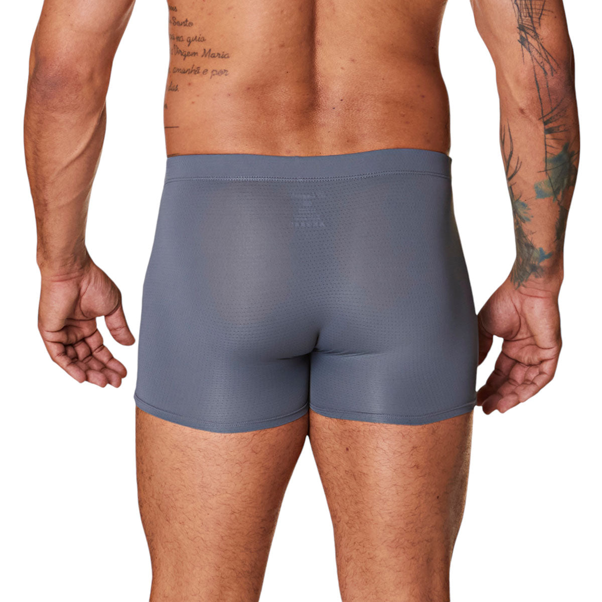 Cueca Microfibra Masculina Adulto Lagasi Cinza New Trip - REF. 3000