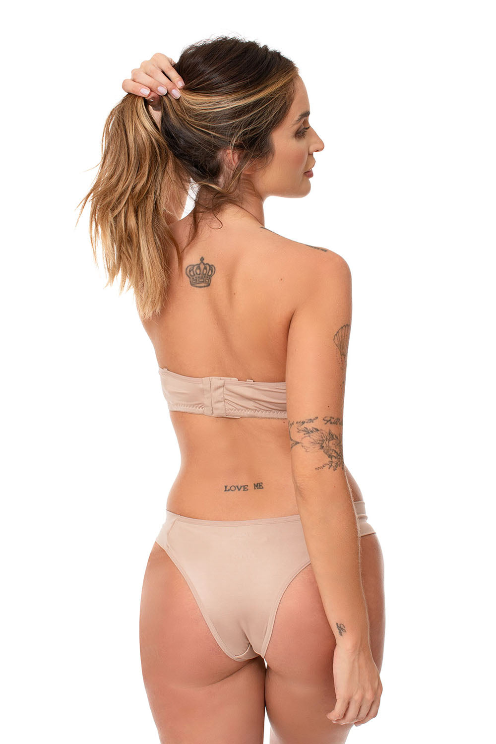 Conjunto Sutiã e Calcinha Tomara que Caia Chocolate Lagasi - REF. 0405