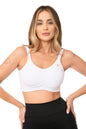 Top Fitness Lagasi Franzido Alça Larga Branco - REF. 3133