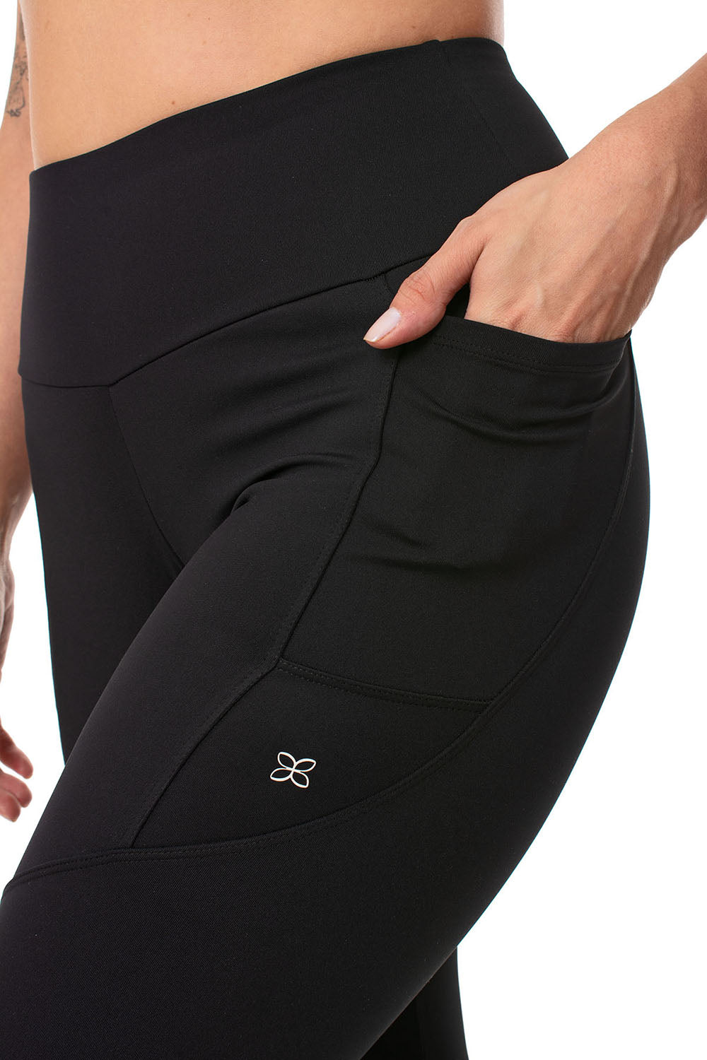 Calça Legging Lagasi Recorte e Bolso Preto - REF. 3157