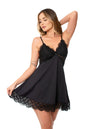 Camisola Lagasi Microfibra C.Renda Preto - REF. 3012