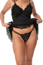 Camisola Lagasi Microfibra C.Renda Preto - REF. 3012