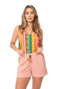 Conjunto Pijama Feminino Lagasi Curto Colorido Short Rose - REF. 3049