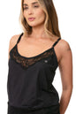 Conjunto Pijama Feminino Lagasi Curto Renda Preta - REF. 3082