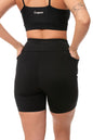 Short Fitness C. Recorte e Bolso Lagasi Preto - REF. 3131
