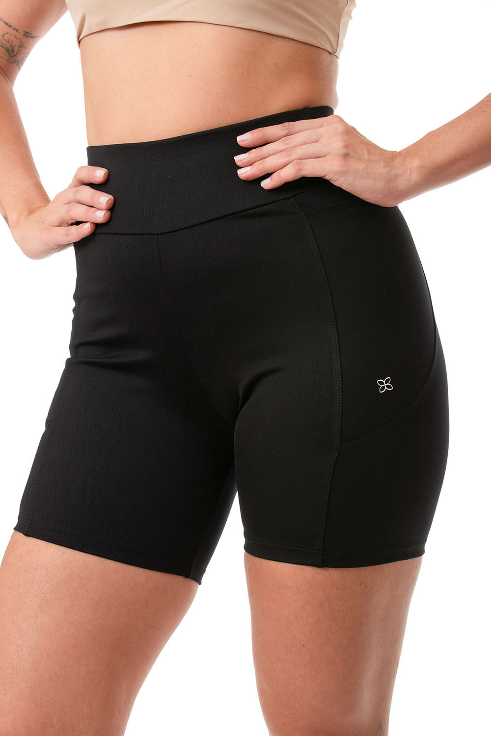 Short Fitness C. Recorte e Bolso Lagasi Preto - REF. 3131